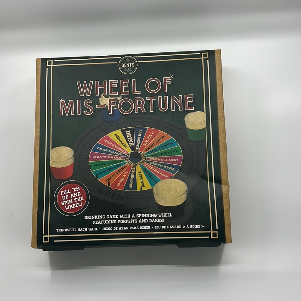 Wheel of Mis-Fortune Drinking game